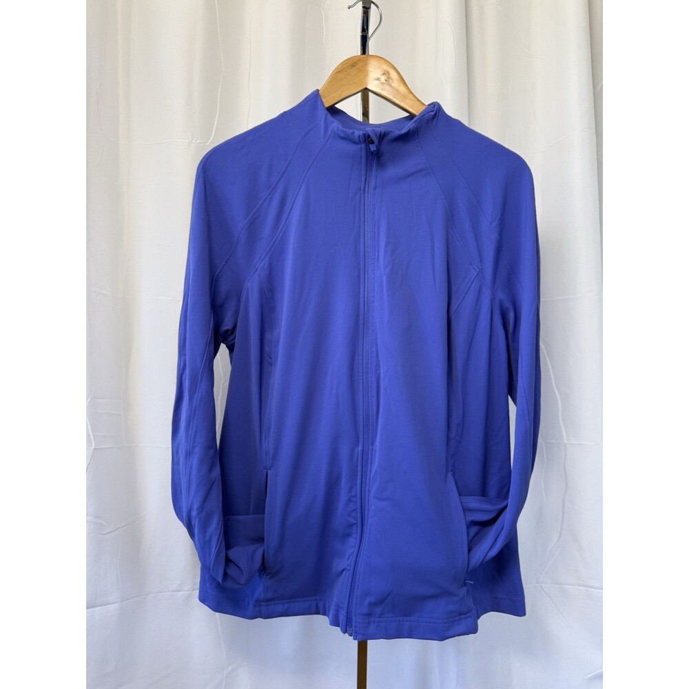 AVIA Women's XXL 20 Purple Athletic SoftSculpt Jacket Zip Front Athleisure Yoga